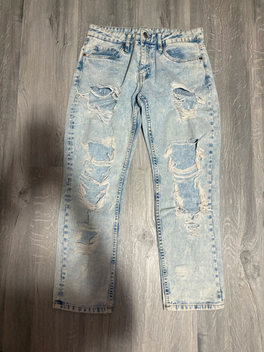 3 for $15 Aeropostale Light Blue Ripped boyfriend jeans size 4